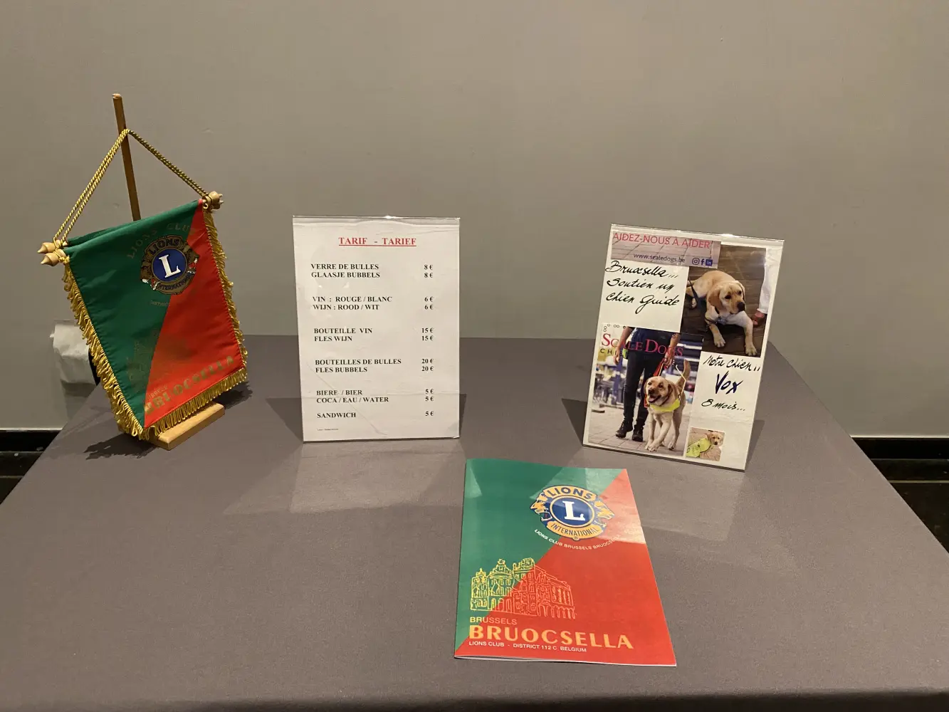 Table de présentation